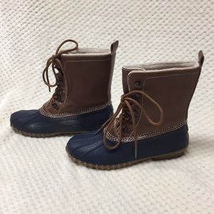 Navy Duck Boots